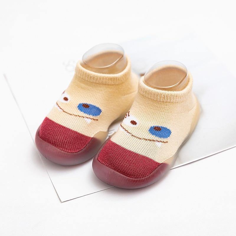 Children Anti-slip Shoes Newborn Baby Girl Cotton Non-slip Floor Socks Baby Boy Rubber Cartoon Indoor Socks Infant Shoes