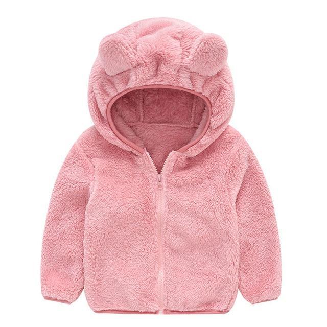 Winter Baby Girls Clothes Fur Coat Fleece Warm Hooded Jacket Children's Outerwear Coat For Girls