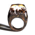 Modern Wooden Epic Resin Ring Elegant Luxury Wedding Epoxy Soul of The Forest Eco Epoxy Handmade