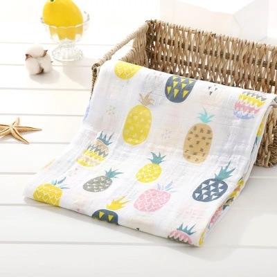 Muslin 100% Cotton Baby Swaddles Soft Newborn Blankets Bath Gauze Infant Wrap Sleep sack Stroller .