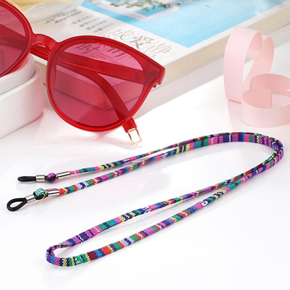 Handmade Eyeglass Sunglasses Cotton Neck String Cord Retainer Strap Eyewear Holder High-End Ethnic Rope Glasses Chain For Sunglasses