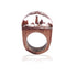 Epic Handmade Luxury Wedding Wood Resin Stone Ring Elegant With Magnificent Fantasy Secret Magic Landscape Wooden for Women and Men