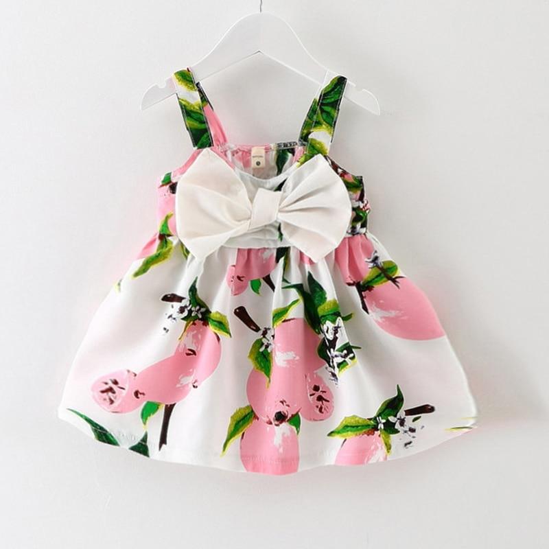 Children's Wear Dress Girls  Dresses For Party and Wedding with 100% Cotton Striped Lapel Fly Sleeves