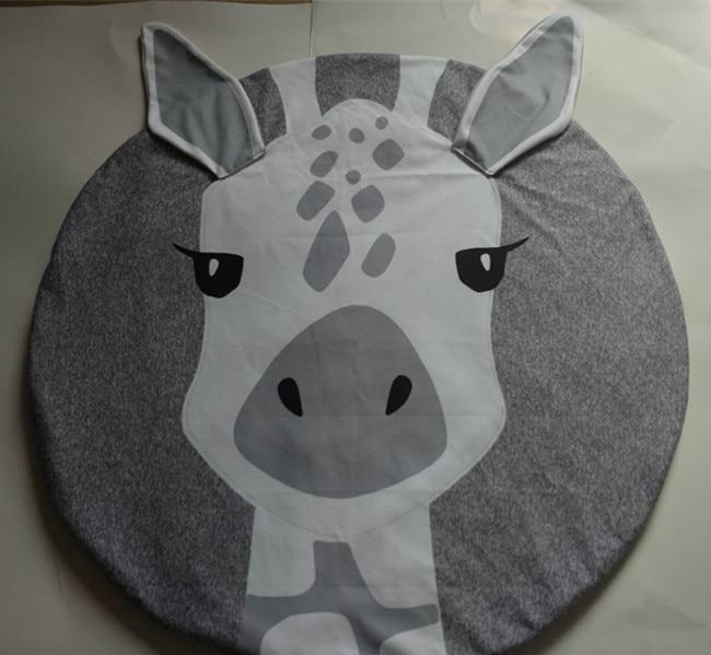 Creative Elephant Design Baby Play Mat  Round Carpet Cotton Animal Play Mat Newborn Infant Crawling Carpet For Baby Kids