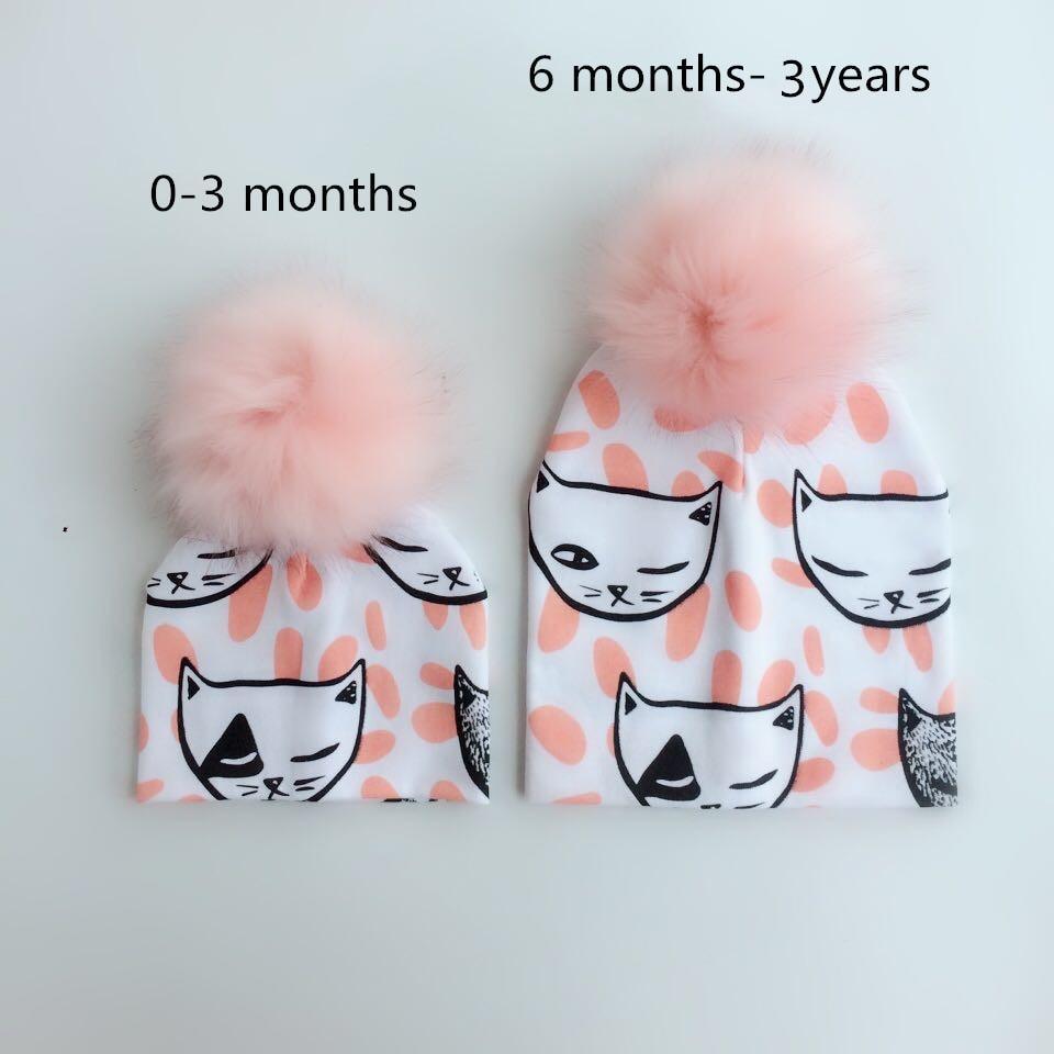 Fashion Newborn Baby Children Hat Cap  Pompom Infant Toddler Comfortable Hats Beanies For Kids Boys And Girls