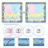 Coolplay 100x100cm Magic Water Drawing Mat Doodle Mat & 4 Drawing Pens & 1 Stamps Set Painting Board Educational Toys for Kids