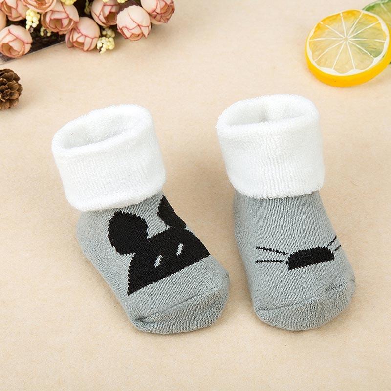 Cotton Newborn Baby Durable Anti Slip Floor Socks For Baby Boy And Baby Girl Perfect Baby Shower Gift