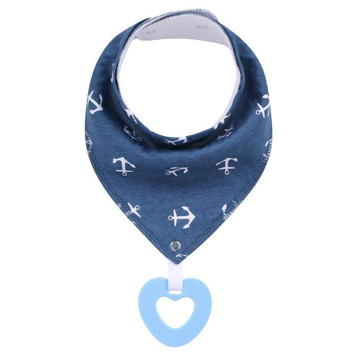 100% Organic Cotton Super Absorbent And Soft Unisex Baby Bandana Drool Bibs And Teething Toys For Newborn