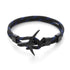 Elegant Modern Fashion Black Anchor Luxury Bracelets For Men And Women Charm Rope Chain Couple Bracelet Metal Airplane Leather Hooks Homme Jewelry