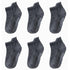 6 Pairs Cotton Children's Anti-slip Low Cut Floor Socks With Rubber Grips For Boys And Girls