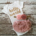 Modern New Baby Girls Outfits for 1st First Birthday Party Romper and Headband 3Pcs Suit For Girls