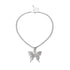 Big Elegant Butterfly Pendant Necklace Luxury Rhinestone Chain For Modern Women Bling Tennis Chain Crystal Choker Cool Necklace Women Jewelry Design