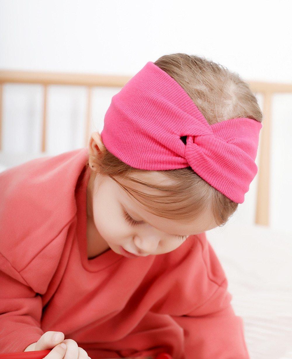 New Autumn Winter Baby Hat Soft Elastic Cotton Newborn Baby Girl Hat Kids Cap Bow In Modern Turban Design