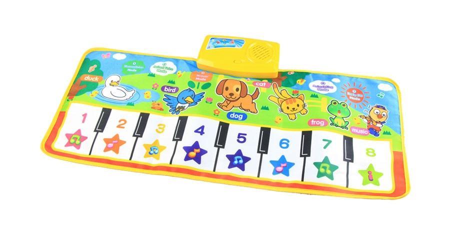 Trend New Baby Musical Mat Music Carpet Funny Animal Voice Singing Playing Music Piano Early Educational Learning Toys for Kids