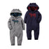 Modern High Quality Newborn Infant Baby Clothes Fleece Jumpsuit Boys Romper Hooded Jumpsuit Bear For Kids