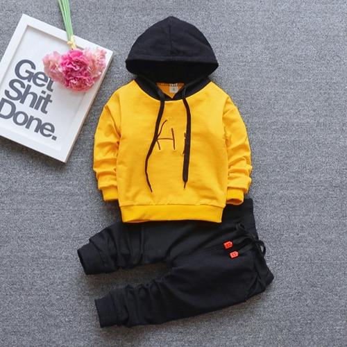 Modern Luxury Classic style Fall Baby Boys and Girls Clothing Set T-shirt Tops Pant Tracksuits Outfits For Kids