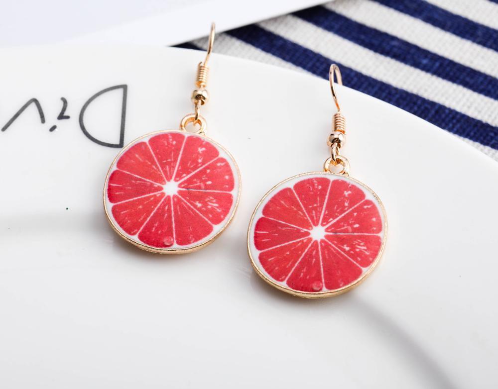 Luxury New Cute Fruit Lady Earrings  In Strawberry Pineapple Tomato Kiwi Orange Cucumber Dragon Apple Pineapple Design For Ladies Girls and Women In Elegant Modern Design