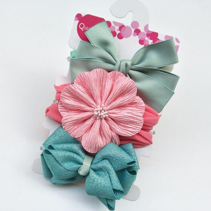 Luxury Modern Baby Headband Crown Flower Bows Hairband Baby Girl Headbands Newborn Hair Accessories Elastic Baby Hair Band