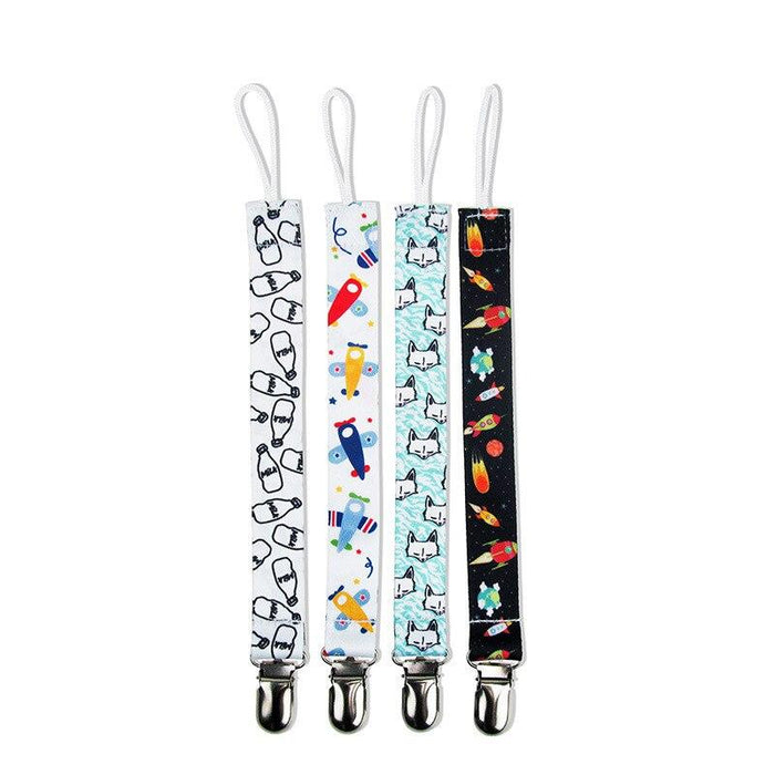 4PCS/SET Infant Pacifier Clips Holder Clip Nursing Teether Clip Nipple Holder Baby Pacifier Clip Soother Holder for Pacifier for Kids and Baby