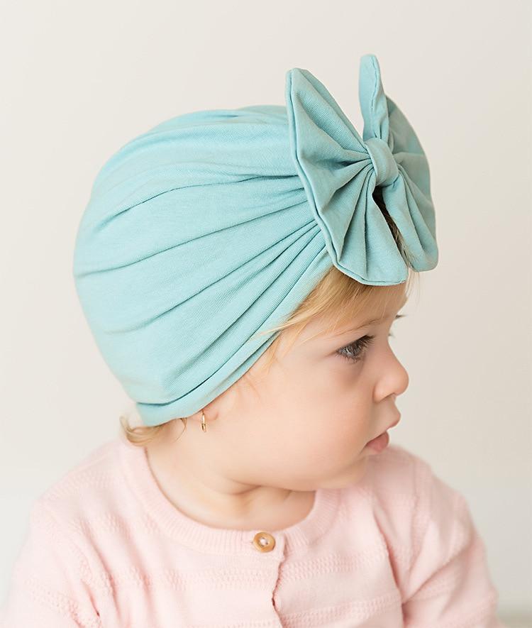 Children Baby Hat Kids Bow Cap Newborn Girls Photography Props Turban Infant Props For Baby Girls