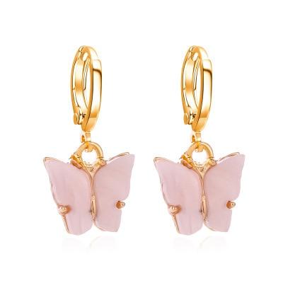 Fashion Bohemian punk Earrings Jewelry gold & silver color butterfly shape Stud Earrings