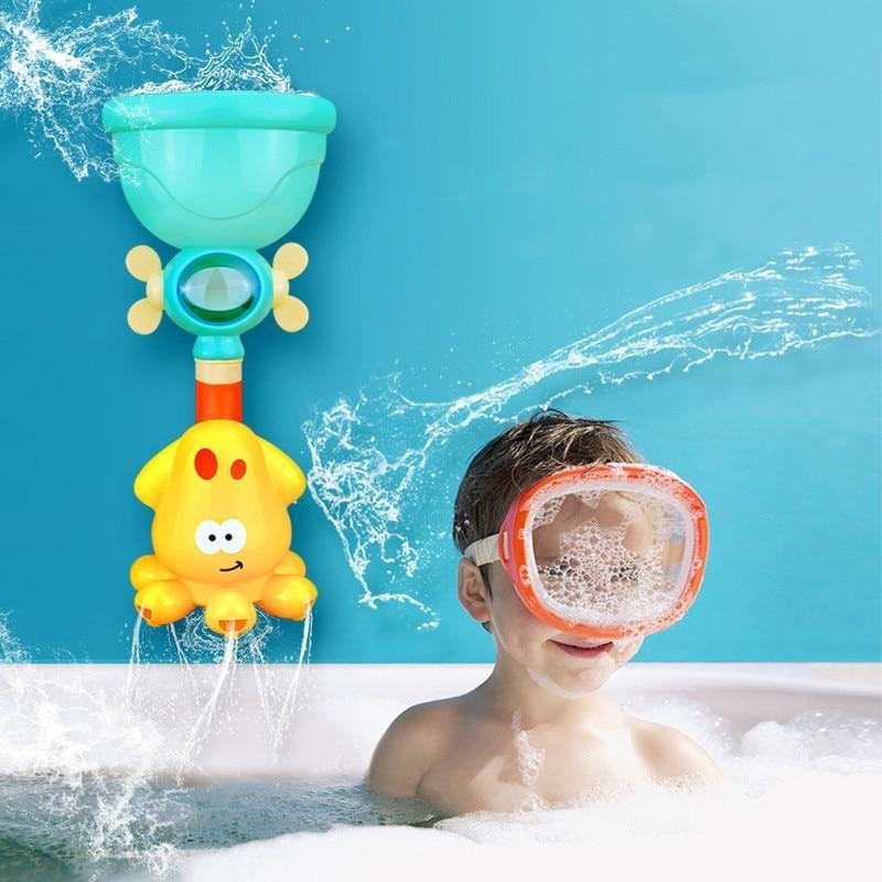 Educational Baby Bath Toys Pipeline Water Spray Shower Game Fun Bath Baby Toys For Children Excellent Gift