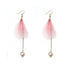 Luxury Modern Trend New Korean Retro Asymmetric Butterfly Imitation Pearl Earrings Fashion Round Flower For Women and Girls