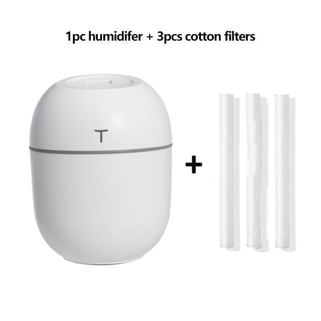 New Ultrasonic Mini Air Humidifier 200ML USB Aroma Essential Oil Diffuser Home Car Fogger Mist Maker with LED Night Lamp