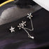 Luxury Elegant Crytal Angel wings Rhinestone Hanging Dangle Exaggerated Fashion Stud Earrings With Elegant Anti-allergy Design For Ladies and Women In New Trend Popular Style