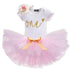 Modern Unicorn Party Girls Tutu Dress Toddler Kids Clothes Baby 1st Birthday Outfits For Girls