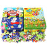 New 60 Pieces Wooden Puzzle Kids Toy Cartoon Animal Wooden Puzzles Child Early Educational Learning Toys for Christmas Gift