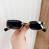 Popular Fashion Small Rectangle Women Luxury Sunglasses Brand Designer Vintage Punk Men Sunglasses Style With Shades UV400 Protection