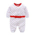 Modern Printed Jumpsuits Gentleman Autumn Long Sleeves Rompers Cotton Baby Clothes for Boys and Girls Outfits Style