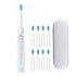 Sonic Electric Toothbrush For Adults And Kids Brush Heads Travel Case Included and Folding Cup 5 Modes USB Rechargeable Bulid in 2 Mins Timer 40000 VPM M10 Smart Ultrasonic Teethbrush Travel Case Oral Care Brush 8 Teeth Heads