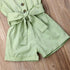 Luxury Elegant Summer Kids Girls Clothes Waistband Drawstring Romper Jumpsuit For Girls And Kids