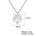 Amazing Wolf Animal Necklace 316L Stainless Steel Forest Animals Luxury For Men Elegant Necklace Hollow Cut Out Pendant Jewelry Gift For Women