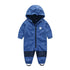 Ski suit For Children Soft Shell Outdoor Jacket Waterproof  Fleece Lining Jumpsuit For Boys and Girls In Modern Colorful Design