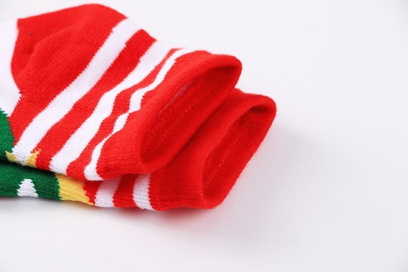 5Pairs Baby Christmas Socks for Lovely Boy/Girls, Cotton Red Gift Socks In elegant New Year Christmas Style For Baby Kids Set