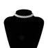 New Bohemian Multi Layer Simulated Round Pearl Choker Modern Necklace Collar Statement Clavicle Chain Necklace Elegant For Women Wedding Jewelry