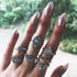 Elegant Women Fashion  Mary Geometric Amazing Flowers Leaf Premium Gold Finger Rings Boho Charm Luxury Jewelry Accessories Mother's Day Gifts