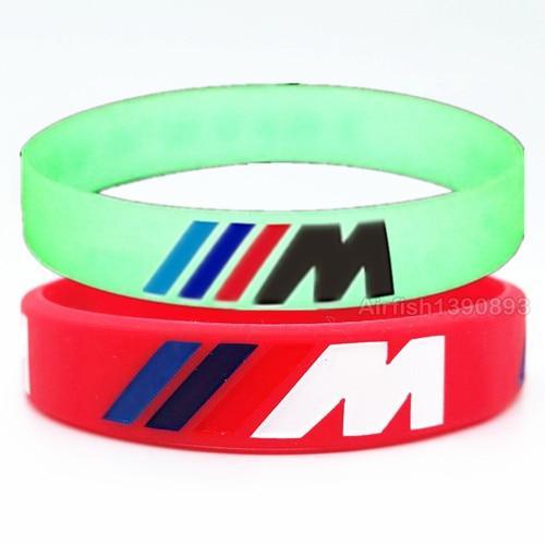 Hologram Bracelet ///M Sport M Power Black White Silicone Wristband Bangle for Auto Club Fans M3 M5 M6 3/5/7 Series