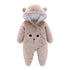 Newborn Winter Hoodie Baby Rompers Outwear Infant Baby Jumpsuit 3M -12M For Girls and Boys Winter Romper