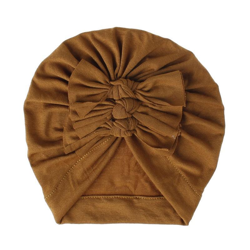 Modern Turban Baby Girls Bow Turban Hats Cotton Kids Beanie Children Hats Accessories For Girls Baby