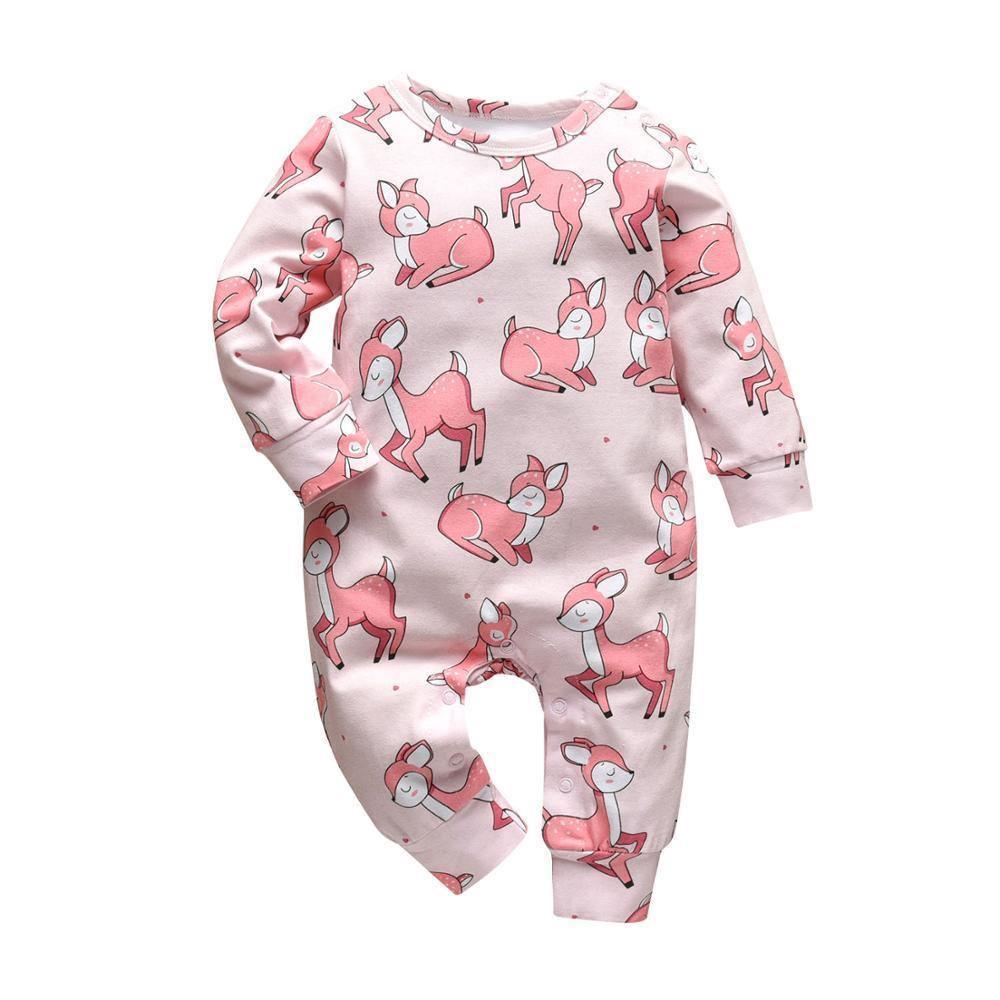 Modern Printed Baby Boys and Girls Romper Cotton Long Sleeve Jumpsuit for Infant Clothing Newborn Baby Kids