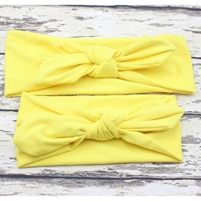 Modern Mother & Daughter Rabbit Ears Bow Hair Bands Cloth Headband Bowknot Headwear Bow