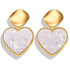 New Luxury Elegant Geometric Shell Dangle Earrings For Women In Round Small Drop Design