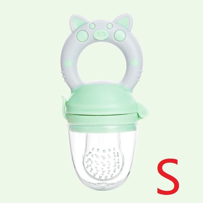 Silicone Baby Pacifier Feeder Cartoon Animal Infant Nipple Holder Newborn Fruit pacifier Tetine Silicona Nipple Bit