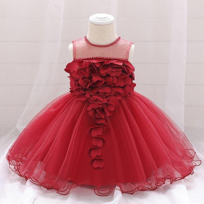 Luxury Modern Designer Toddler Baby Girl Infant Princess Lace Tutu Dress Baby Girl Wedding Dress Kids Party Dress