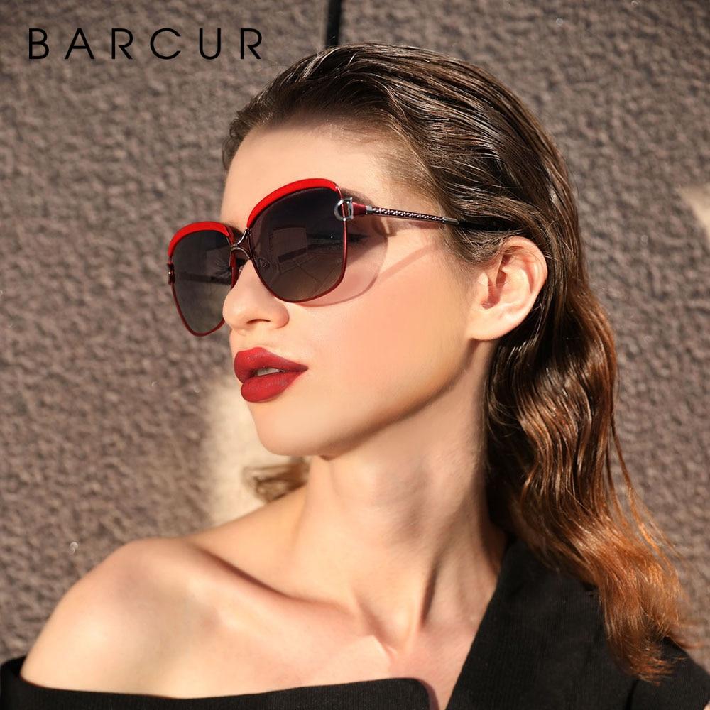 Luxury Polarized Ladies Woman Gradient Round Oversized Modern Sunglasses Brand oculos lunette de soleil femme