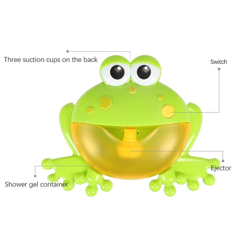 Baby Bath Toys Bubble Machine Crabs Frog Music Kids Bath Toy Bathtub Soap Automatic Bubble Maker